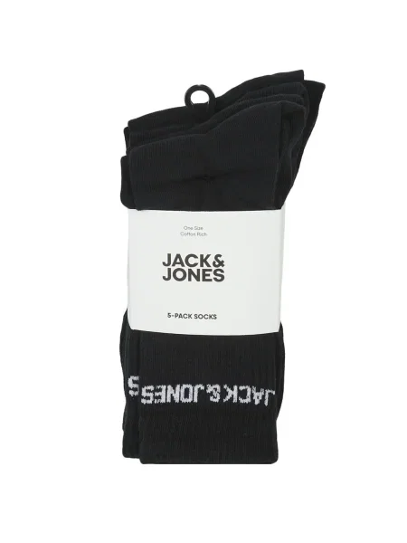 JACK & JONES Ponožky / biela čierna