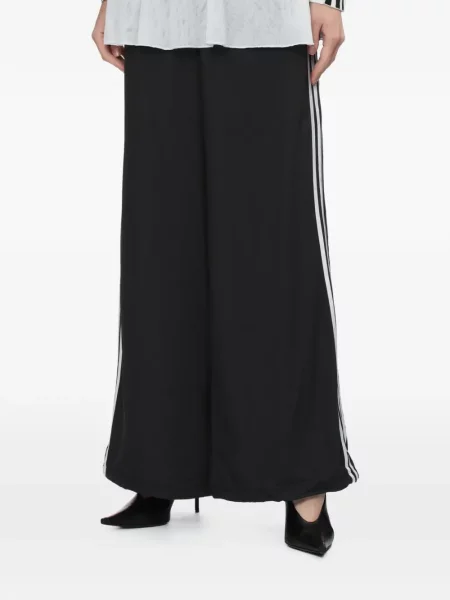 Pantaloni Adidas cu volane cu șireturi din dantelă roz