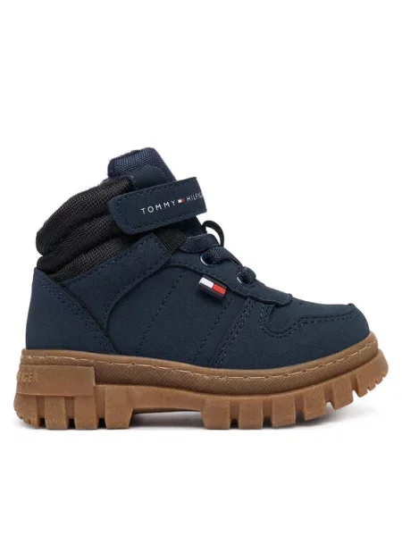 Kotníková obuv Tommy Hilfiger Tmavomodrá