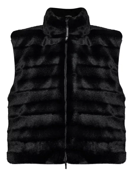 Vestă Balenciaga cu blană negru