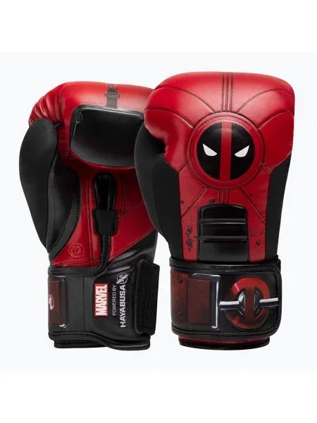 Hayabusa Deadpool червени/черни боксови ръкавици черно