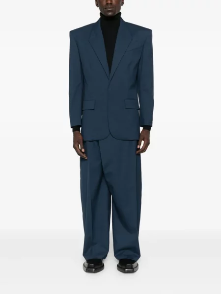 Pantaloni Mugler albastru