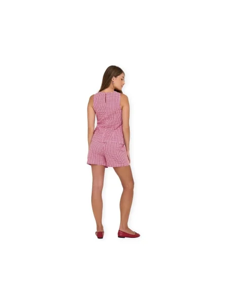 Tricou Only în carouri alb