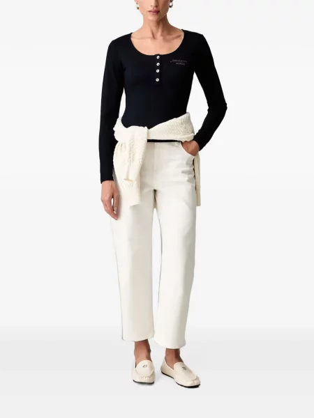 Lung top Guess tricotate negru