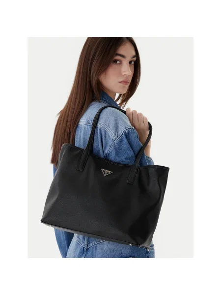 Geantă Guess Victtoria negru