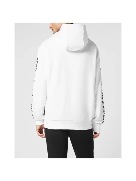Bluza z kapturem Philipp Plein z kapturem biała