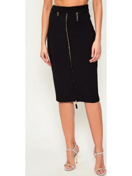 Elisabetta Franchi fustă midi creion negru