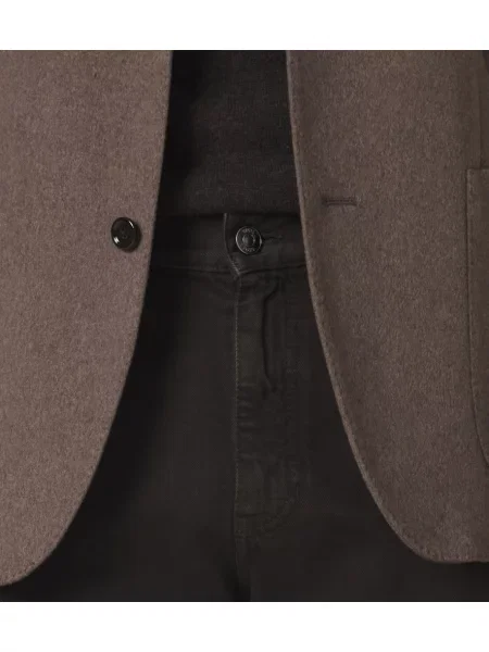 Tiesūs džinsai Zegna ruda