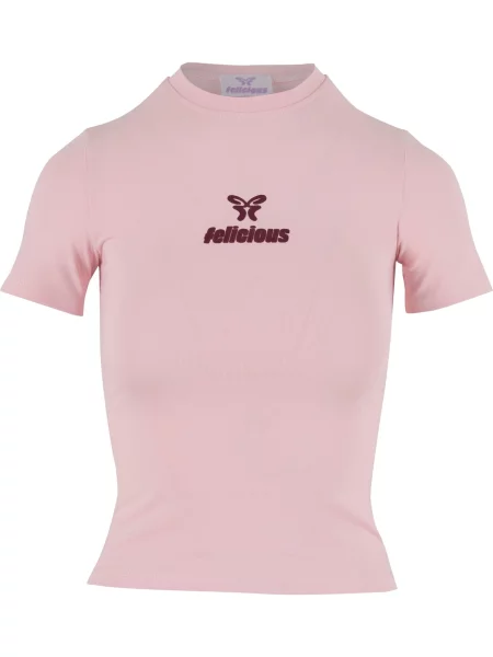 Felicious Tricou roz / bordeaux roșu