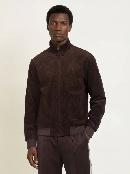 Fred Perry Kordová Bunda tmavě hnědá