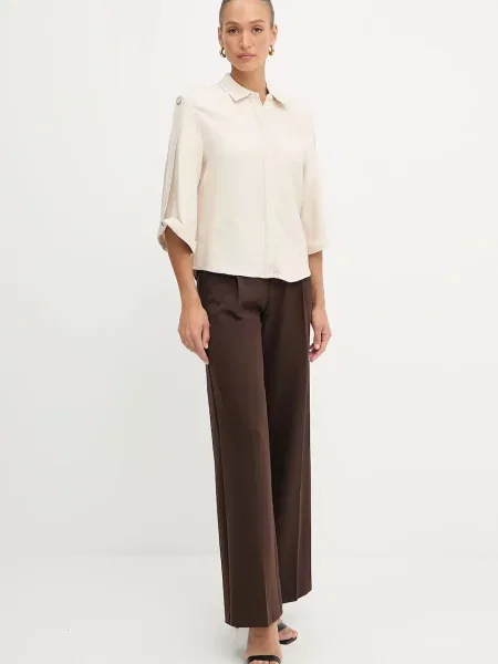 Сорочка Marciano Guess WHITNEY relaxed класичний комір бежевий