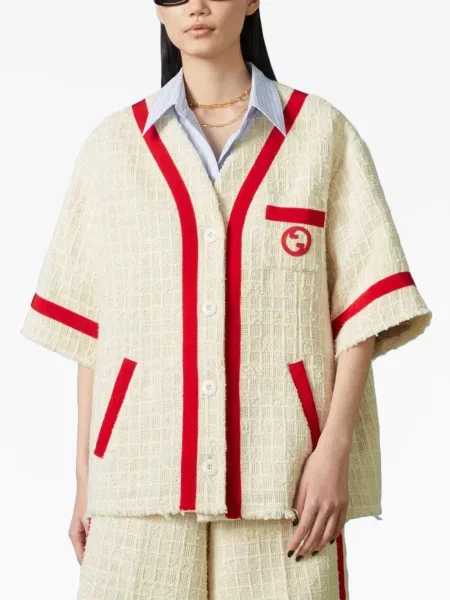 Krátká bunda Gucci s výšivkou