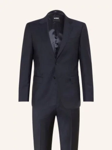 Boss Oblek Huge Slim Fit tmavě modrá