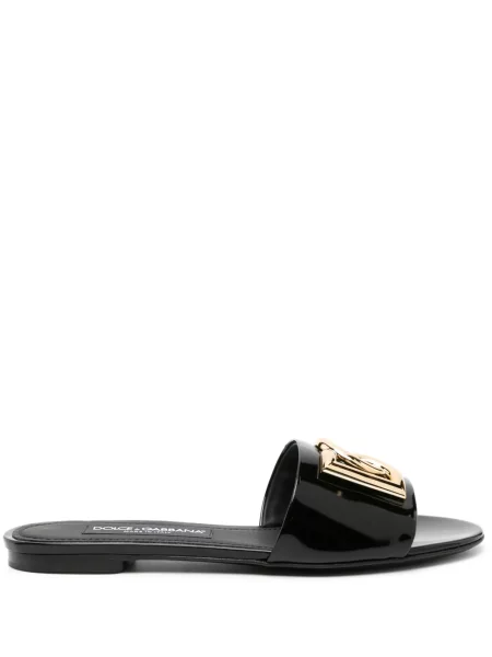 Papuci Dolce & Gabbana din piele negru