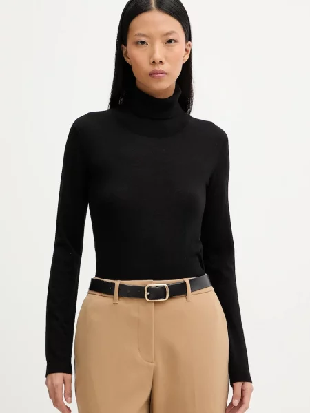 Вълнен пуловер MM ADRIA черно