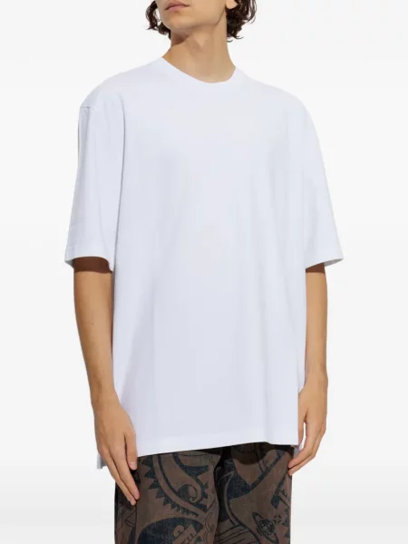 Tricou Marni cu broderie alb