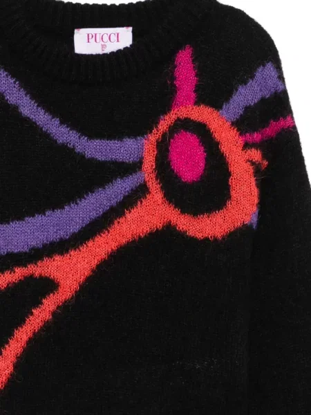 Sweter dziecięcy Pucci czarny