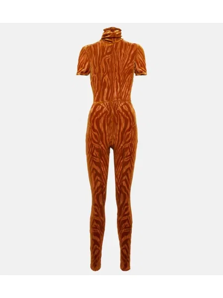 Kombinezon Alex Perry z nadrukiem w zebrę pomarańczowy