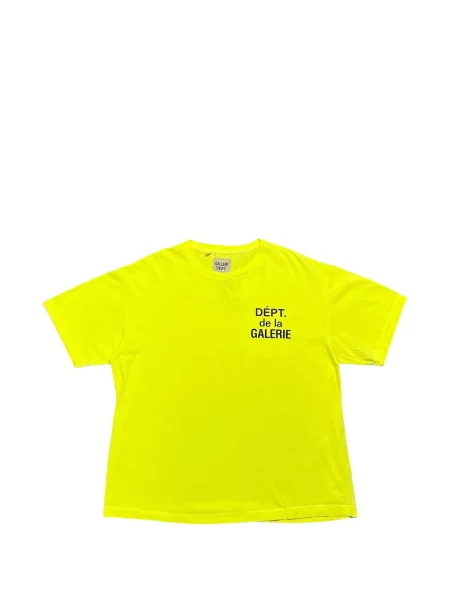 Tricou Gallery Dept. cu imagine scurt galben
