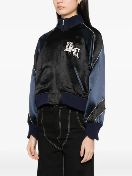 Geacă bomber Undercover cu broderie negru