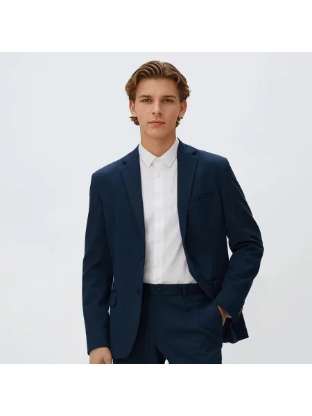 Reserved Jednobarevná košile slim fit bílá