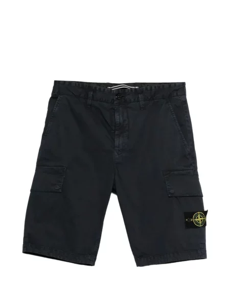 Pantaloni scurți cargo Stone Island cu strasuri albastru