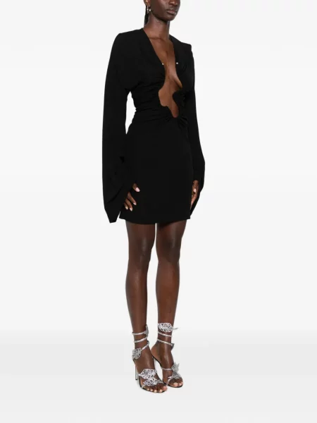Rochie mini Christopher Esber cu volane negru
