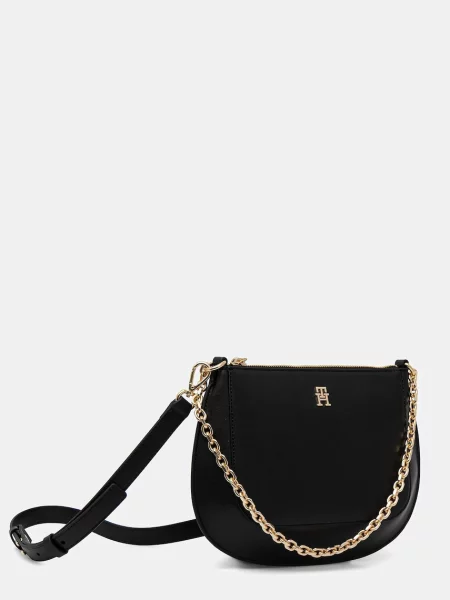 TOMMY HILFIGER Geantă de umăr negru