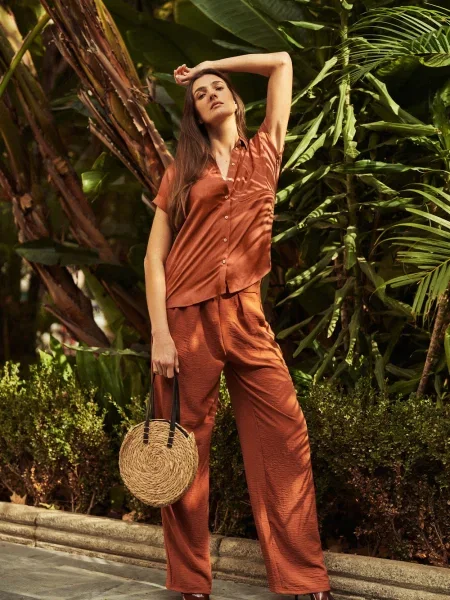Pantaloni Marisse maro