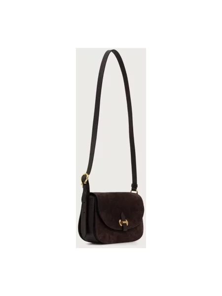 Pollini torebka crossbody skórzana brązowa