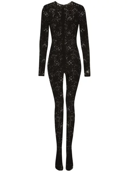 Kombinezon Dolce And Gabbana koronkowy czarny