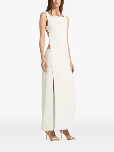 Rochie maxi Courreges din crep alb