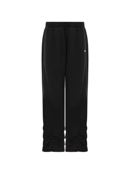 Pantaloni Avavav cu broderie alergare negru