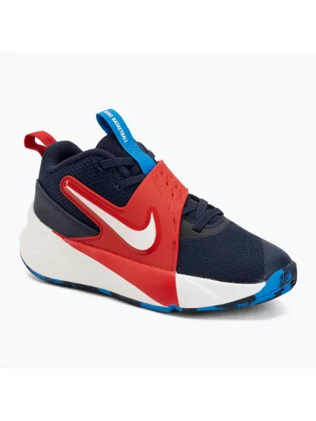 Детски обувки Nike Team Hustle D 12 tm navy/university red/photo blue/sail червено