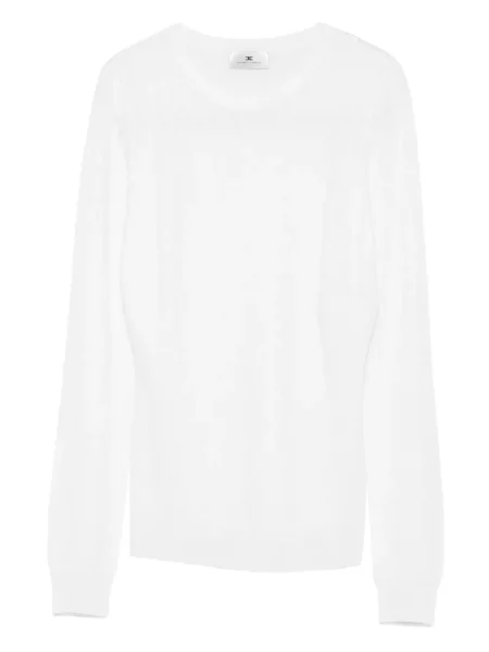 Pulover Elisabetta Franchi lung alb