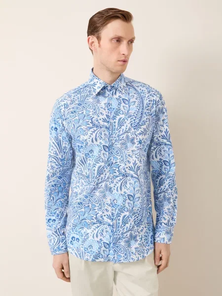 Etro Košile Regular Fit / modrá bílá