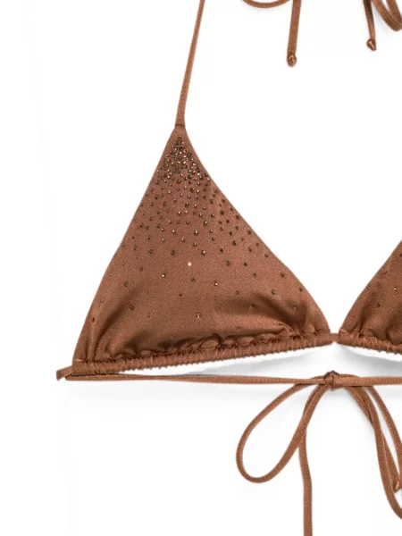 Bikini Mc2 Saint Barth cu gât halter maro