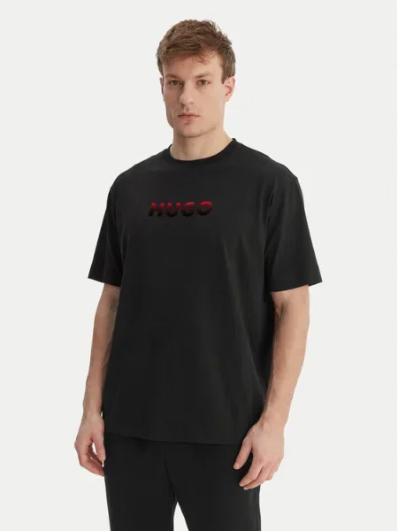 HUGO Tricou Gradient negru