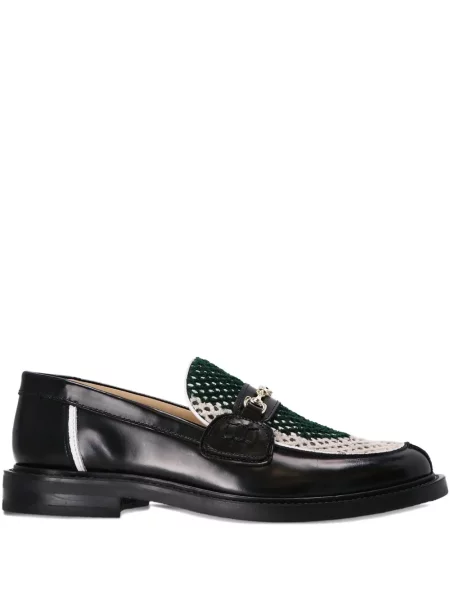 Pantofi loafer Filling Pieces tricotate negru