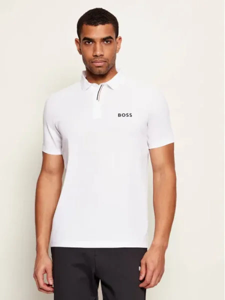 BOSS GREEN Polo PL_GOC Paddytech alb