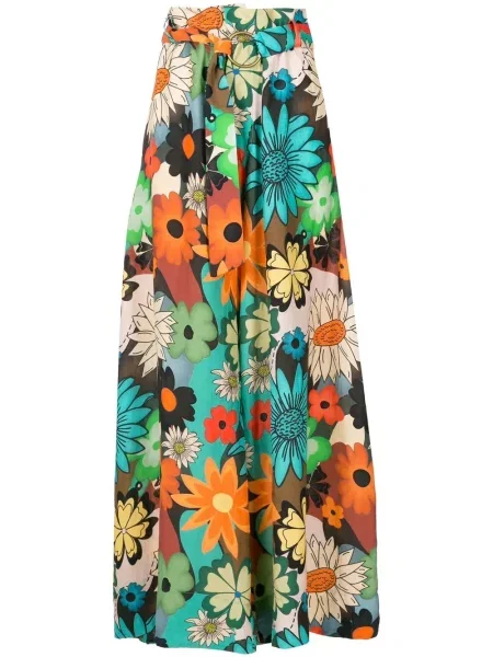 Pantaloni Amir Slama cu model floral cu imagine