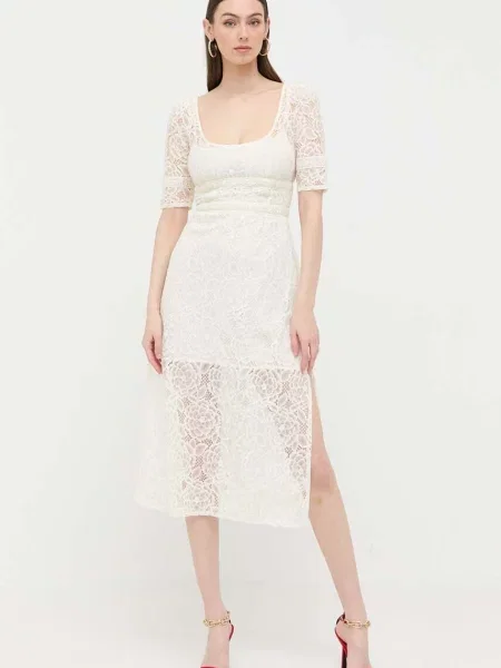 Сукня For Love & Lemons midi пряма бежевий