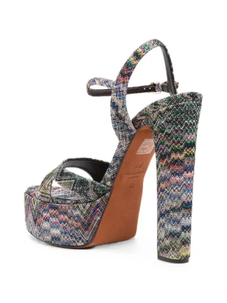 Sandale Missoni tricotate albastru
