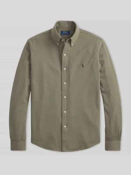 Koszula casualowa o kroju regular fit z czystej bawełny Polo Ralph Lauren oliwkowa