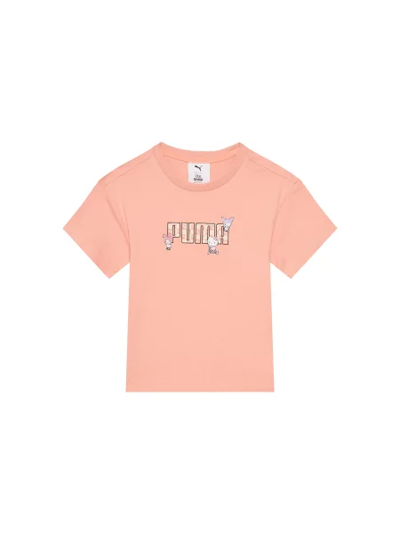 Dječja majica kratkih rukava Puma HELLO KITTY & FRIENDS Relaxed Graphic Tee narančasta