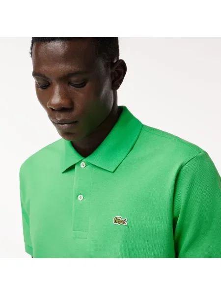 Lacoste Koszulka Polo Oryginał Petit Piqué zielona