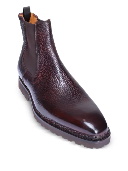 Botine chelsea Bontoni din piele maro