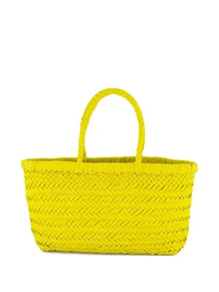 Torebka skórzana Dragon Diffusion skórzana bez obcasa żółta