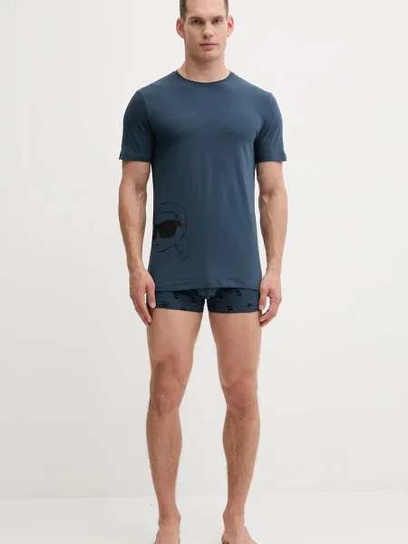 Karl Lagerfeld piżama wzorzysta granatowy