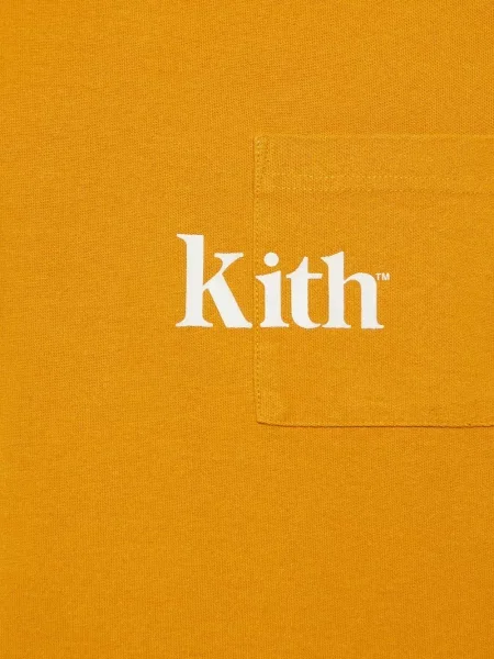 Póló Kith autogrammal sárga